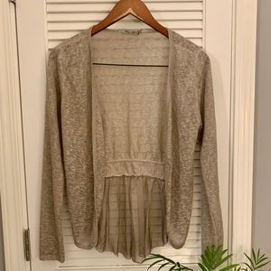 LAST CHANCE Beige Lightweight Cardigan